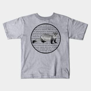 Endangered Black-Footed Ferret Kids T-Shirt